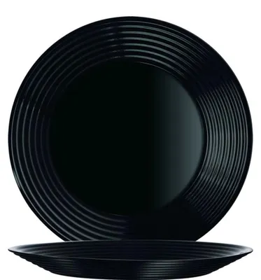 Produktbild von Harena Black Teller flach 25cm - 6 Stück