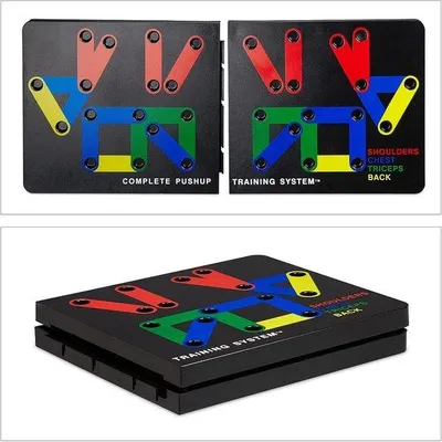 Produktbild von Famanu 14-in-1 Push-Up Board - Antirutschstützen, kompakt, schwarz