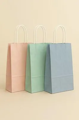 Obrázek produktu pro Papírové tašky 240x100x320 Pastelově modrá