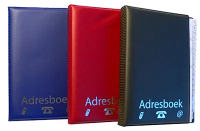 Image de Carnet d'adresses A5 multicolore avec reliure à anneaux