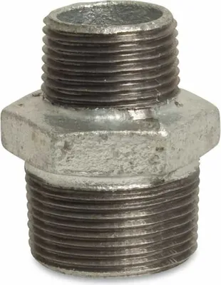Produktbild von Gewindefitting Temperguss Reduziernippel 1/2" AG x 1/4" AG