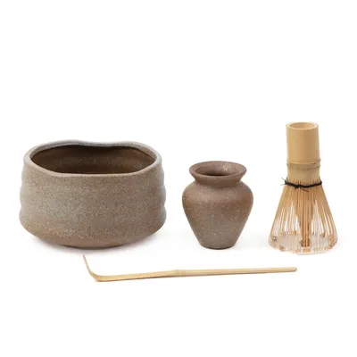 Produktbild von Matcha Teezeremonie Set Matchaset YUNOMI zur Vorbereitung von Matcha 4 Stk. HOMLA