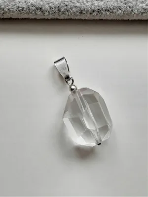 Produktbild von Anhänger Weisser Bergkristall Silber 925