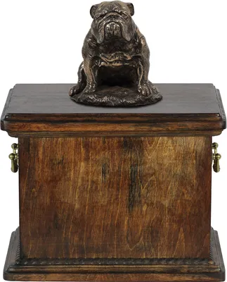 Zdjęcie produktu dla Bulldog II - urna na prochy psa, urna ze statuetką, elegancka urna w klasycznym stylu marki Art-Dog