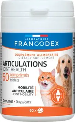 Imagen del producto de Francodex Joint: Complemento alimenticio para articulaciones, para perros y gatos, 60 tabletas