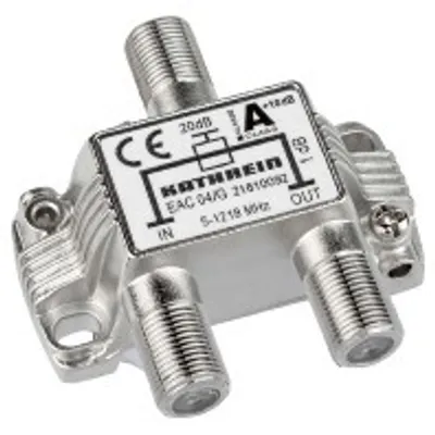 Produktbild von Kathrein EAC 04/G, 75 Ohm, 5 - 1218 MHz, Silber, Zink, F, 51,6 mm