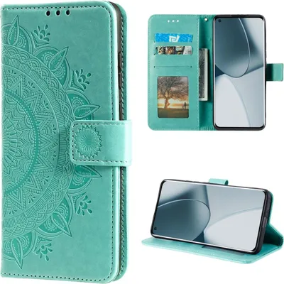 Produktbild von Hülle für OnePlus 10 Pro 5G Handyhülle Flip Case Cover Etui Mandala Grün