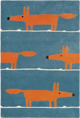 Produktbild von Handgefertigter Kinderteppich aus MR FOX-Wolle