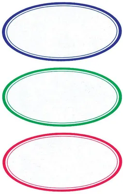 Produktbild von Zweckform Einmachetikett oval fbg. Rand 76x120 mm 3742 12 Stück