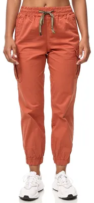 Imagen del producto de Pantalón cargo para mujer Tazzio, corte regular, modelo F600, color ocre, talla XS