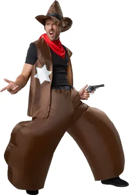 Produktbild von dressforfun® Selbstaufblasbares Kostüm Cowboy