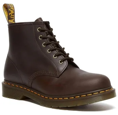 Immagine prodotto di Stivaletti Dr. Martens modello 101, color "Dark Brown Crazy Horse", da uomo