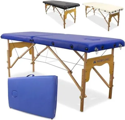 Produktbild von Famanu Massagetafel Inklappbar - Verstellbare Holzliege für Massage und Therapie