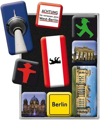 Image de Nostalgic-Art - Set de 9 aimants - Berlin - Berlin Ampelmann