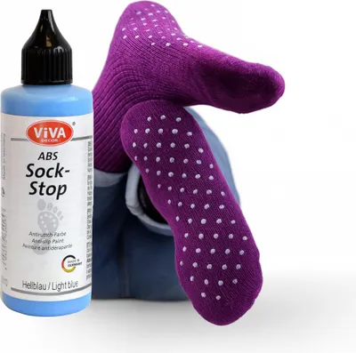 Produktbild von ViVA DECOR ABS Sock-Stop 82ml, Hellblau