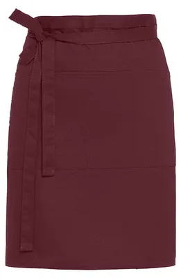 Produktbild von SG Accessories Bistro - Kurze Schürze "Brussels" FK2133 (Einheitsgröße) (Burgunderrot)