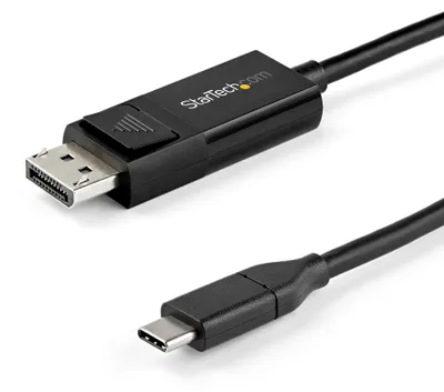 Image de StarTech.com CDP2DP141MBD câble vidéo et adaptateur Noir