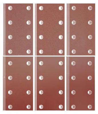Productafbeelding van Professioneel Schuurpapier 93x185mm - 60 Stuks met 8 Gaten voor Vlakschuurmachines