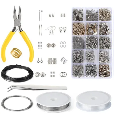 Schmuckherstellung Starter-Set mit Werkzeug und Box für DIY
