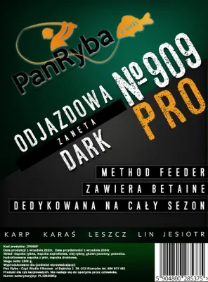 Zdjęcie produktu dla Zanęta Method Feeder Pan Ryba - 909 Dark Pro