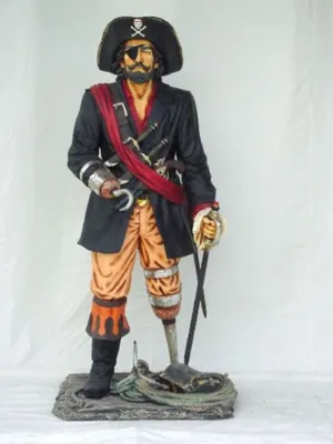 Image de Pirate grand 190cm de haut Figure de décoration - PRV - grandeur nature - pour l'extérieur