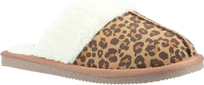Immagine prodotto di Hush Puppies - Pantofole da donna "Arianna", motivo leo, camoscio FS8292 (42 EU) (Marrone/Bianco)