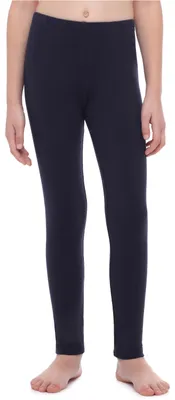 Immagine prodotto di Merry Style: leggings lunghi da bambina in cotone, modello MS10-252 (blu navy, taglia 110 cm)
