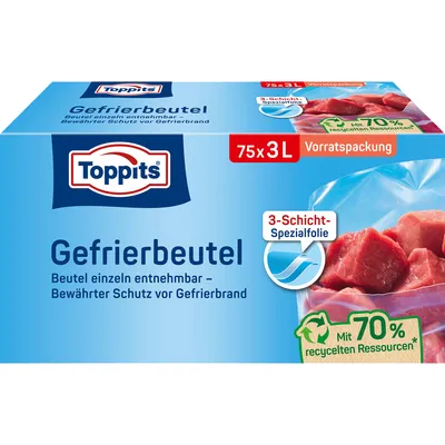 Image de Toppits 2802912008 75 Toppits Gefrierbeutel 3,0 l