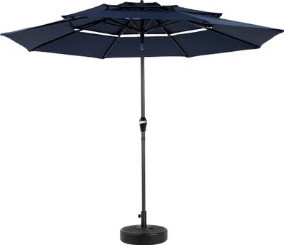 Zdjęcie produktu dla Parasol ogrodowy o średnicy 14,8 stopy, dwustronny, prostokątny, z korbą (bez podstawy)
