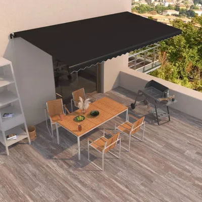 Immagine prodotto di The Living Store Tenda da sole a braccio articolato Retraibile 600x350 cm Antracite