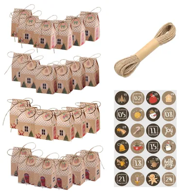Adventskalender 24er Set – DIY Weihnachtsboxen mit Zubehör