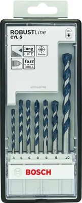 Image de Kit de bétonnage Robustline 7 pièces Bosch CYL-5:4-10mm