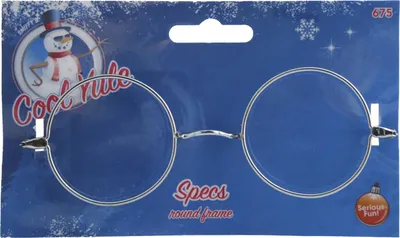 Produktbild von Smiffys - Nikolaus-Party-Brille, weihnachtliches Design SM3564 (Einheitsgröße) (Silber)