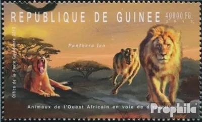 Produktbild von Briefmarken Guinea 2012 Mi 9195 (kompl. Ausgabe) postfrisch Gefährdete Tiere Westafrikas