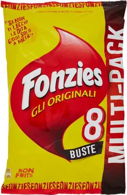 Produktbild von 160x Fonzies 23g Maissnack mit Käse 184g in 20 für 8 Portionstüten á 23g
