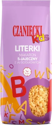 Obrázek produktu pro Těstoviny Czaniecki Kids 5 vaječných písmen 250g