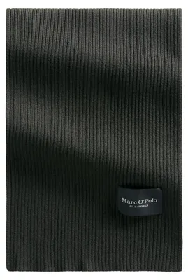 Produktbild von Marc O'Polo Schal Knitted Scarf Wooden Earth dunkelgrau