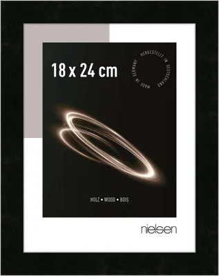 Produktbild von nielsen Holz Bilderrahmen Essential, 18x24 cm, Schwarz