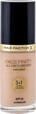 Produktbild von Max Factor Facefinity All Day Flawless 3 In 1, Flasche, Flüssigkeit, Glättend, Beige, Porcelain, Frauen
