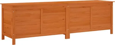Obrázek produktu pro vidaXL Zahradní truhla hnědá 198,5x50x56,5 cm Masivní jedlové dřevo