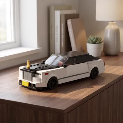 Produktbild von BlockBuddie™ Phantom Sportwagen Klemmbaustein Set 405 Teile MOC Bausteine Modell Garagendeko Geschenk für Jungen