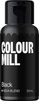 Produktbild von Colour Mill Aqua Blend Lebensmittelfarbe Black 20 ml