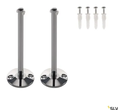 Productafbeelding van SLV 186342 Omleider voor staalkabelinstallaties, chroom, 2 stuks, 16 cm