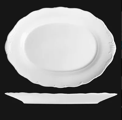 Image de Coupe ovale 36 cm, porcelaine blanche, Vérone, G. Benedikt