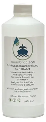 0,5 liter membraclean Drinkwaterbehandeling voor scheepvaart, boten en jachten