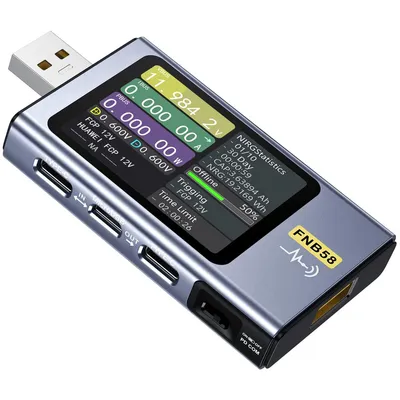 Produktbild von FNIRSI FNB58 Bluetooth USB Batterie- und Kabeltester mit unterstützter Protokollerkennung