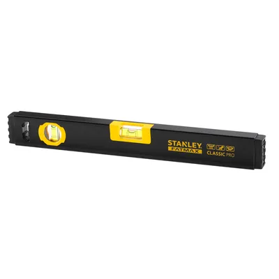 Produktbild von Stanley Fatmax Classic Pro, Wasserwaage, 0,6 m, Schwarz, Gelb, 0,5 mm/m, Aluminium