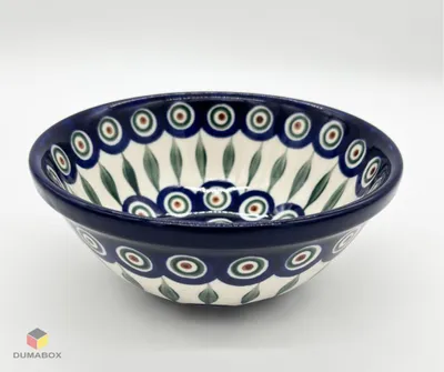 Produktbild von Handgemachte Bunzlauer Keramik Schale - Traditionelles Design