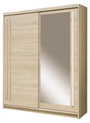 Produktbild von EFFECT Schwebetürenschrank 175 cm mit Spiegel, Sonoma/Andersen