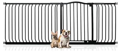 Produktbild von Bettacare Gebogenes Hundetor, 207cm - 216cm, Schwarz